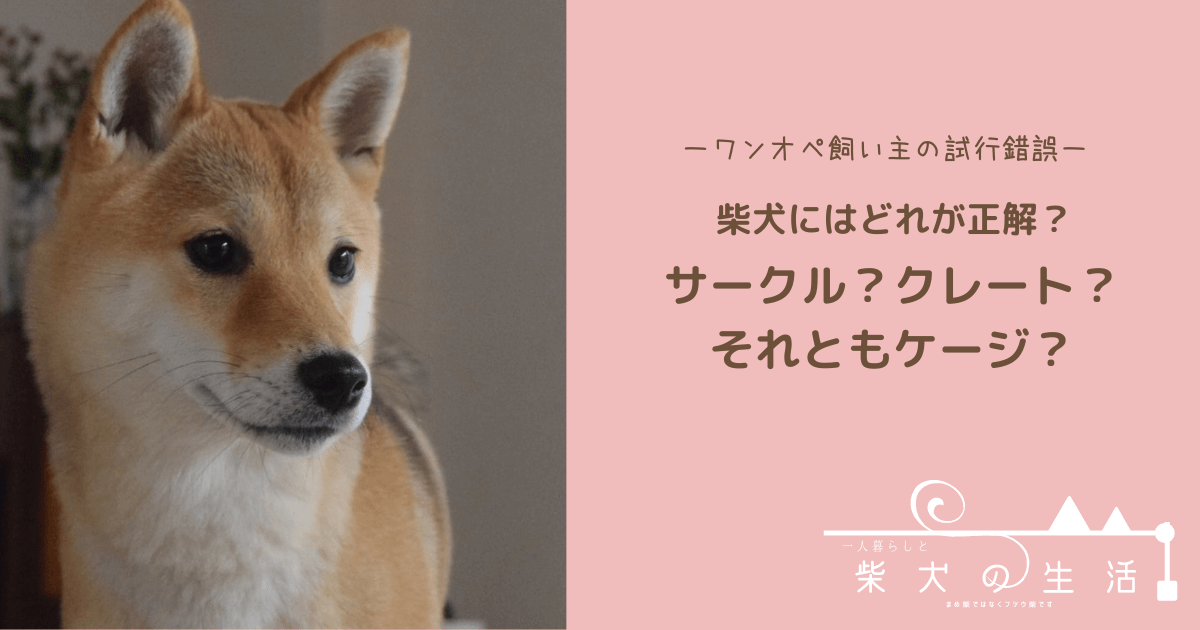 柴犬にはクレート？サークル？ケージ？ | ぼっちでもShiba犬とDanceし